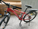 凤凰（Phoenix）山地自行车成人男女学生铝合金油碟禧玛诺变速轴承培林单车山地车 尊贵红/油刹/可锁减震 27.5英寸 30速蓝图A7（可兼容禧玛诺） 实拍图