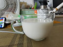 青苹果 玻璃水杯咖啡杯北欧燕麦早餐杯家用耐热大容量牛奶杯马克杯 透明简约早餐杯【2只装】 实拍图