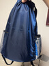 步雨束口袋双肩包男女简易旅行背包大容量抽绳健身运动篮球包定制 深蓝色小号 实拍图