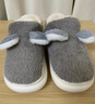 京东京造儿童拖鞋男童包跟卡通舒适毛绒保暖包脚棉拖鞋灰色30-31 JZ-3262 实拍图
