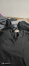 尤芮轲胖子大码藏青色速干裤子男夏季薄款防水冲锋裤cleanfit直筒休闲裤 B257-K807黑色 3XL 实拍图