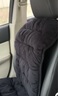 笨斯基 汽车坐垫冬季毛绒保暖车垫棉坐垫冬天加厚小蛮腰汽车座垫座套 黑色 前排单个座椅 实拍图