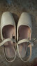 奥古狮登（Agsdon）包头凉鞋女职场优雅方头粗跟一字扣单鞋高跟鞋 322009 米色 38 晒单实拍图