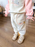 巴拉巴拉童装儿童长裤男童女童摇粒绒裤子冬装束脚休闲裤 奶白10504 90 cm 实拍图