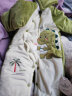 迪迪熊日记（DIDIXIONGRIJI）婴儿衣服冬季夹棉加厚连体衣0-3个月新生儿男女宝宝厚款棉衣冬装6 (夹棉加厚)绿色小奶龙 73CM适合12-14斤内身高63-70cm 实拍图