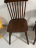 家逸实木餐椅现代简约餐桌椅家用休闲椅子两把装组合带靠背温莎椅 实拍图