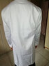 熠帛冬季防静电白大褂实验室男女药厂药店诊所牙科学生化学防酸碱 长袖纽扣袖口厚款（不勒手腕） XL (175) （体重135斤以下） 实拍图