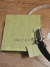 古驰（GUCCI）腰带 男士经典款方扣板扣皮带 GG压纹牛皮腰带商务休闲 黑色【配原装盒】403941 95cm(适合2尺7-2尺9腰围) 晒单实拍图