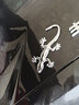 加厚实心汽车壁虎车贴金属贴纸3D立体车尾贴尾标遮划痕个性车身贴车装饰品壁虎 实心加厚壁虎（金银一对装） 实拍图