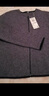无印良品 MUJI 女式 针织抓绒 拉链开衫 W8AB231 深灰色 M 实拍图