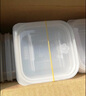 花美.佳（HMNIGA）双耳300mL400mL留样盒食品留样盒餐厅酒店单位学校幼儿园厨房 3代300mL单盒透明版-送20张标签 实拍图