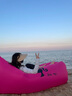 原始人芭比充气沙发户外露营懒人空气单人便携式野营音乐节气垫床 亮粉 实拍图