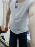 七匹狼宽肩背心男士纯棉夏季薄款打底无袖t恤男运动健身坎肩汗衫 白色 XL-175（建议体重120-140斤） 实拍图