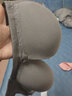 婧麒（JOYNCLEON）哺乳文胸孕妇内衣怀孕期哺乳内衣薄款产后前开扣无钢圈托聚拢无痕 灰色3128【薄款贴身透气聚拢】 90C 实拍图