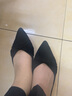 朴尼斯 Pounise 单鞋女韩版大码船鞋平底柔软 PQM-02 黑色 41/255(1.5)  实拍图