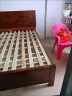 匠乘床 双人床1.8米2米胡桃木实木床主卧双人床雕花简约储物家具538#1 实拍图
