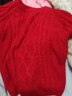 圣芙恺（CEFREKAY）儿童毛衣加绒加厚中大女童保暖婴幼儿男宝宝韩版手编羊毛衫毛线衣 红色 130cm 晒单实拍图