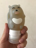 尚官出差旅行化妆品护肤品硅胶分装瓶套装 卡通小瓶小企鹅便携洗发乳液水乳沐浴液面霜挤压按压空瓶子收纳瓶 80ml 灰色憨熊 实拍图