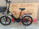 凤凰（Phoenix）电动自行车成人男女士锂电池电动车新国标小型助力电瓶车电单车 R3黑色【单速】20寸一体轮 15AH电动续航45公里 实拍图