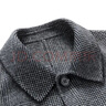 罗蒙中长款毛呢大衣2024秋季新款外套男士羊毛大衣休闲双面呢格子大衣 6161灰格 190【建议体重160-180斤左右】 实拍图