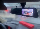 凌度智能行车记录仪 高清夜视前后双录流媒体倒车影像停车监控后视镜 套餐一:4.3英寸触摸屏 【双录】+64G 实拍图