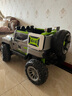 小童鞋【升级500】儿童电动车四轮越野汽车可坐大人双人摇控宝宝玩具车 升级500顶配灰12v15电+皮椅+软胎 实拍图
