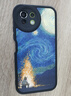 霸时代适用 小米11青春版手机壳xiaomi 11lite保护套全包复古油画软壳小羊皮mi外壳女男款黑色篝火星空 实拍图