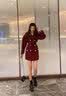 慕奈纤高端品牌女装羽绒服女中长款新品亮面加厚白鸭绒大毛领外套女 米黄色 M(106-120斤左右) 实拍图