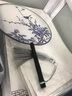 倾沫 团扇中式古典宫扇圆形扇子舞蹈扇中国风女式小圆扇广告扇定制 蓝牡丹小鸟 实拍图