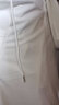 WHIM NASA春秋季连帽外套男女款情侣装休闲宽松夹克潮流开衫卫衣上衣服 白色 L 实拍图