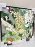 墨派（Mopai）餐厅装饰画手绘油画美式花卉高端客厅肌理挂画正方形壁画免打孔 背靠金山 70*70cm手绘油画 实拍图