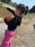 ASK JUNIOR女童套装2026秋儿童连帽卫衣休闲工装裤运动撞色两件套 粉色 110 实拍图