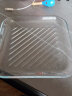 菲内克斯（fenix）钢化玻璃圆形托盘条纹玻璃烤盘水果盘子微波炉烤箱专用 10英寸方形 实拍图