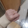 明牌珠宝生日礼物平安无事戒 足金古法黄金素圈对戒戒指女AFM0156工费150 戒指 14号 约2.31克 实拍图