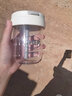 崇福顺随手杯ins简约高颜值吨杯可爱迷你小巧学生儿童塑料杯便携吸管杯 白色 300ml 实拍图