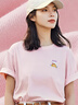 森马（Semir）【多彩凉感T】短袖t恤女夏中长款宽松舒适刺绣上衣109324100007 实拍图