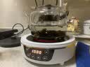 正扬电陶炉煮茶器家用玻璃小型静音蒸茶炉养生烧水壶红茶花茶普洱泡茶 经典（触屏/描金）白+平光（提壶/雅韵）煮茶壶 实拍图