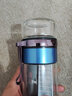 亚泰（YATAI）茶水分离泡茶杯双层加厚玻璃杯男女通用大容量水杯车载家用便携杯 蓝色 300ml（中号） 实拍图