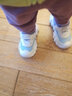 B.Duck小黄鸭童鞋女童软底运动鞋闪灯发光鞋秋季亮灯跑鞋5015A米浅蓝25 实拍图
