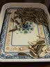 郝魅 密胺仿瓷长方形托盘 欧式青花瓷餐盘 加厚塑料茶盘水杯盘子托盘 小号密胺长盘 实拍图