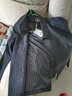 罗蒙（ROMON）中老年干部装夹克男2025春季新款商务爸爸装行政短外套男 S3J147001深蓝【春秋翻领款】 3XL 190 (建议170-190斤) 实拍图