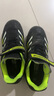 回力童鞋儿童足球鞋2025春季新款男童碎钉软底防滑训练鞋学生运动鞋 黑荧光绿 34码 内长约22.5cm 实拍图