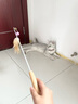 多可特逗猫棒长杆木柄伸缩羽毛逗猫棒替换头猫咪用品猫玩具耐咬逗猫器 可伸缩（一杆+1个羽毛头） 实拍图
