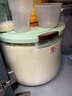 吟初装米桶面桶面粉储存罐防虫防潮密封家用储米箱大米收纳盒 宝石绿【20斤装】带量杯 实拍图
