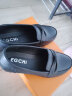 宜驰（EGCHI）女鞋子单中老年妈妈鞋子女士皮鞋乐福鞋 H7523 黑色 35 实拍图