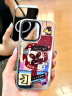 LANWK适用于苹果15promax手机壳新款磁吸iphone14pro防摔保护套硅胶软框13pro个性创意玻璃壳艺术兔 艺术兔-黑 升级磁吸镜面玻璃壳-银框 iPhone 15 晒单实拍图