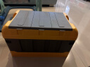 悦卡×京东PLUS会员联名款 后备箱收纳箱汽车储物箱 折叠车载收纳箱 Rare系列三盖款75L（灰黄色） 实拍图