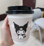 宜洁（yekee）酷洛米一次性咖啡杯带盖加厚纸杯奶茶打包外带杯340ml 16只K-8160 实拍图