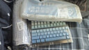 前行者（EWEADN）MT80无线机械键盘鼠标套装有线蓝牙三模渐变侧刻104/87配列游戏电竞女生办公高颜值笔记本电脑专用 雾蓝侧刻-87键【白光-无线三模】 茶轴（码字办公） 实拍图