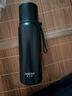 哈尔斯（HAERS）保温杯男女316不锈钢304泡茶杯学生儿童便携运动水壶保暖水杯子 亚光黑316不锈钢500ml 实拍图